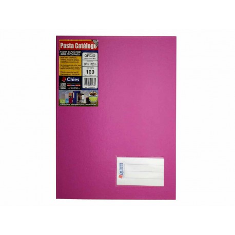 PASTA CATALOGO 100PL.006 OF.PINK PARAF.
