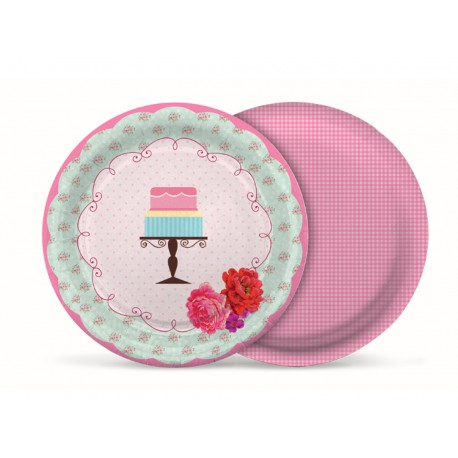 PRATO LAMINADO PATTISSERIE 21CM UV C/8