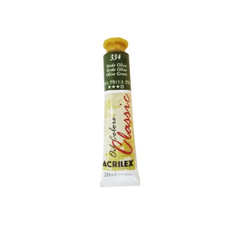 TINTA OLEO VERDE OLIVA 20ML-334