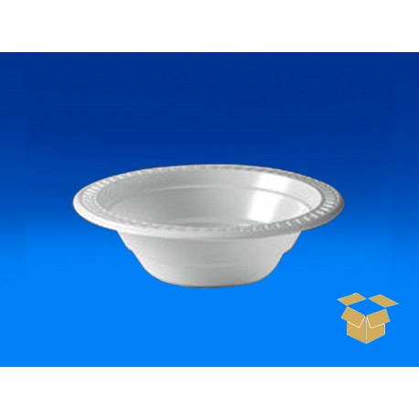 PRATO 12CM.PLAST.FUNDO BRANCO  50X10