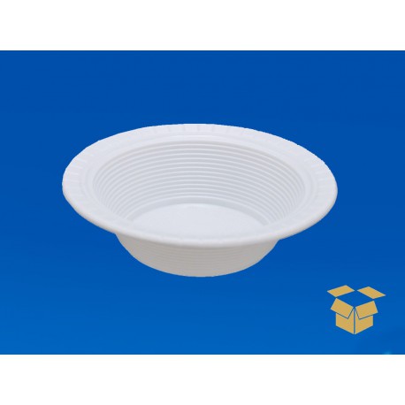 PRATO 21CM.PLAST.FUNDO BRANCO 50X10
