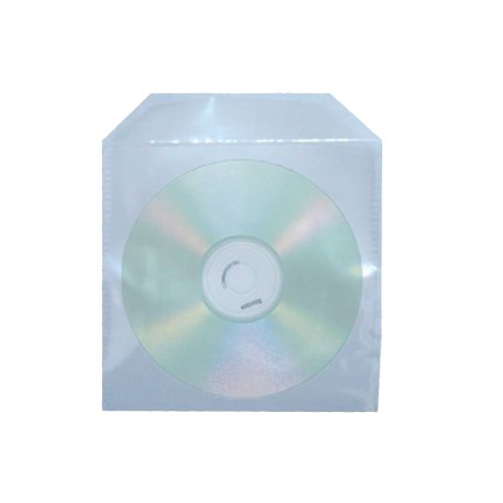 ENVELOPE CD E DVD PLASTICO TRANS.- AV.