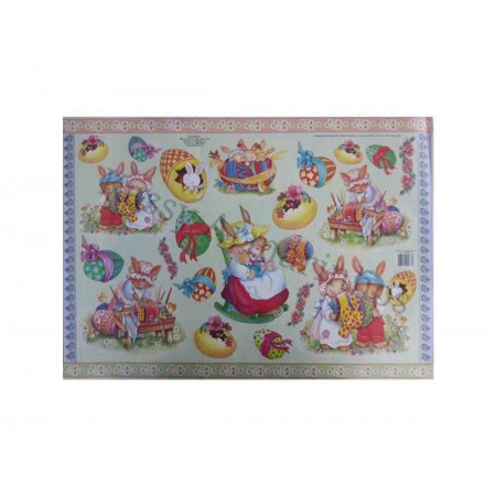 PAPEL DECOUPAGE COELHA NA...