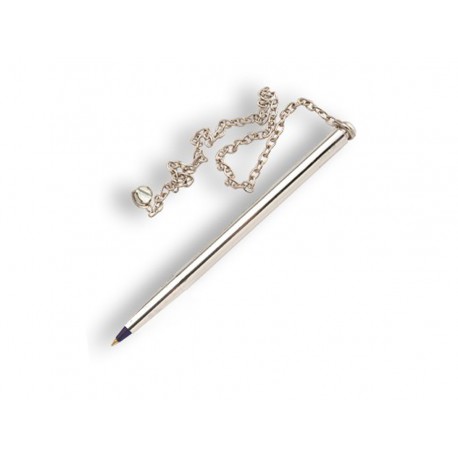 CANETA FIXA BASE PARAFUSO PRATA FOSCA