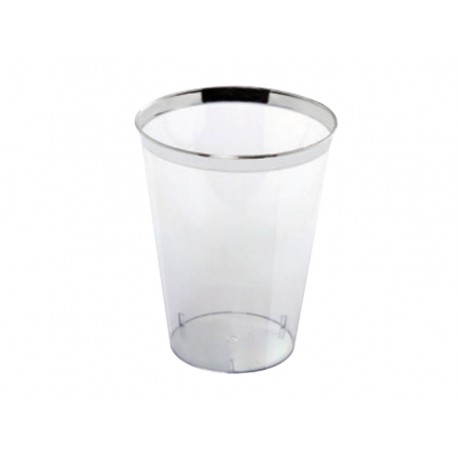 COPO ACRILICO 200ML TRANSP.REQUINTE C/10