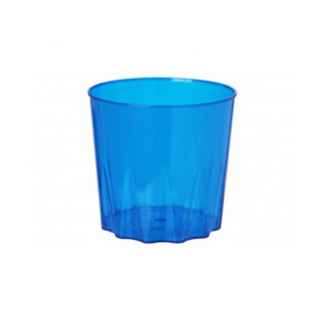 COPO ACRILICO 300ML.AZUL CL.WHISKY C/10