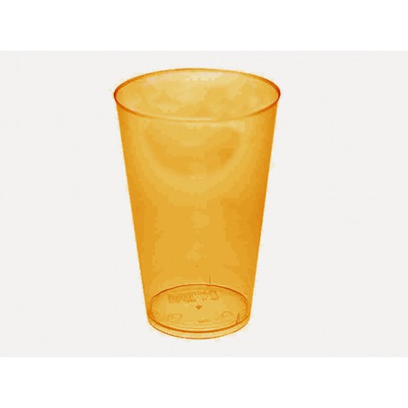 COPO ACRILICO 300ML LARANJA PIC300 C/10