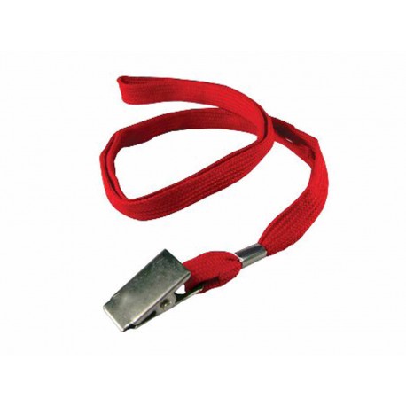 CORDAO PARA CRACHA VERMELHO C/10-R201