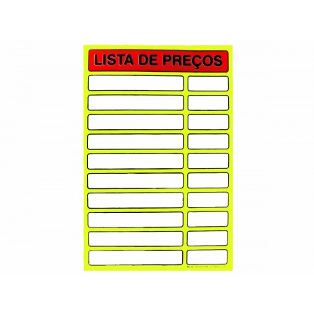 PLACA PVC 34X51 LISTA...
