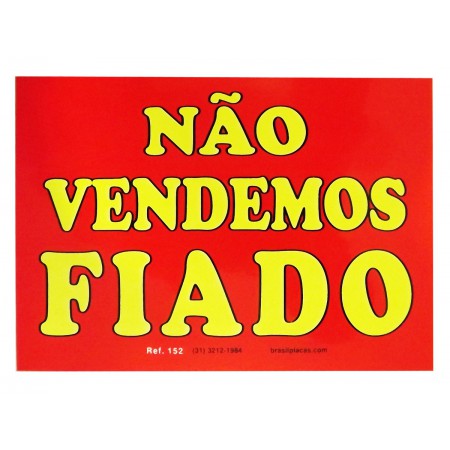 PLACA PVC 17X25 NAO...