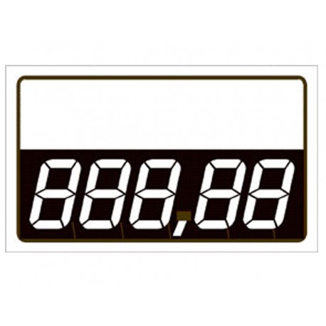 PLACA PVC  7X8 DIGITAL BRANCA C/50