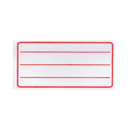 ETIQUETA ESCOLAR COM LINHAS 80X40MM C/10