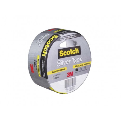 FITA SILVER TAPE 45MMX05MT.PRATA TARTAN