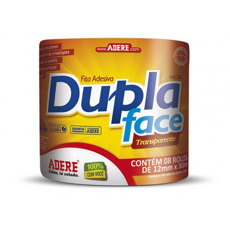 FITA DUPLA FACE  12X30 TRANS.ADERE C/8