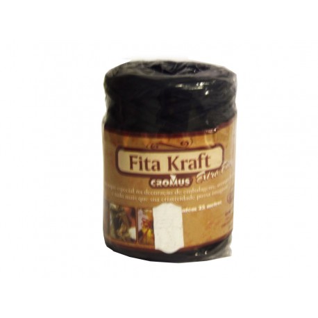 FITA PAP.KRAFT ARAM.PRETO 0.5CMX25MT
