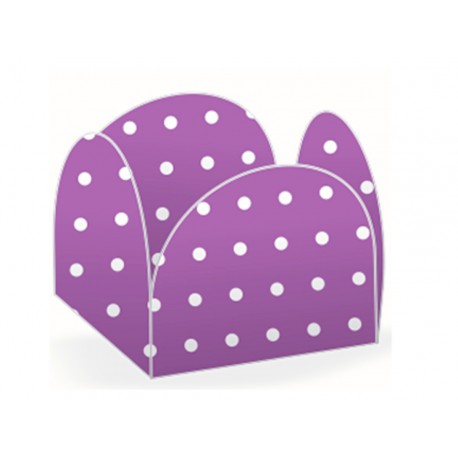 FORMINHA 4 PETALAS POA LILAS/BRANCO C/50