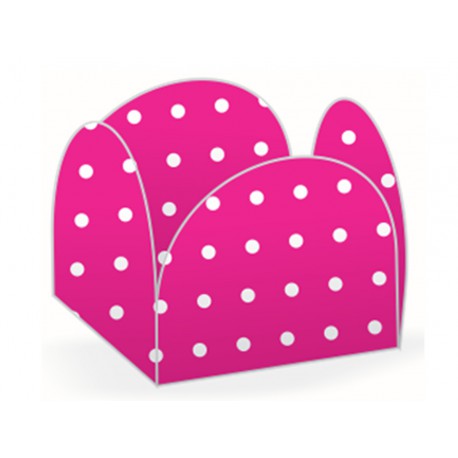 FORMINHA 4 PETALAS POA PINK/BRANCO C/50