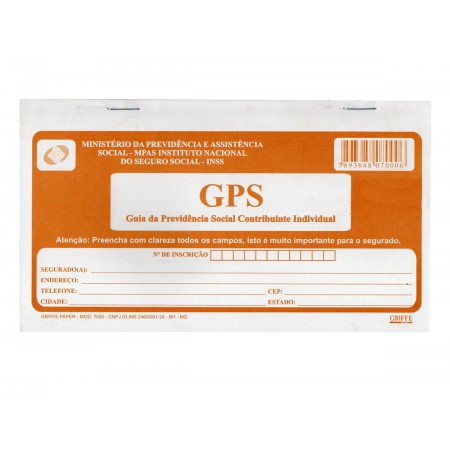 CARNE INSS GPS  12FLS 2V...