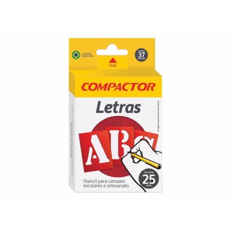 LETRA/NUMERO VAZADA 25MM PLASTICA