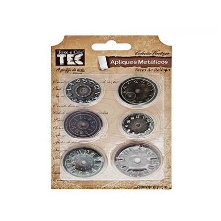 APLIQUE FACES DE RELOGIO...