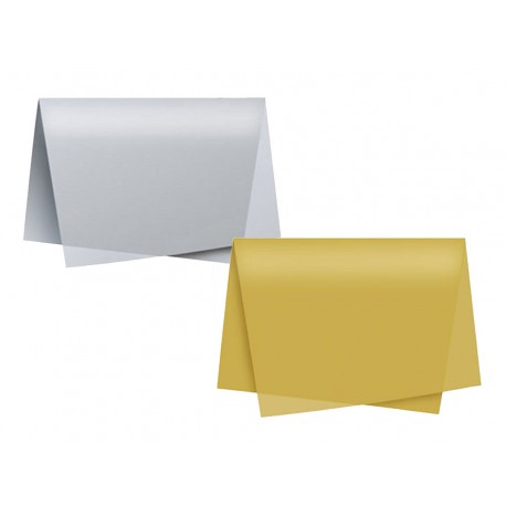 PAPEL SEDA VX.CORES PRATA/OURO