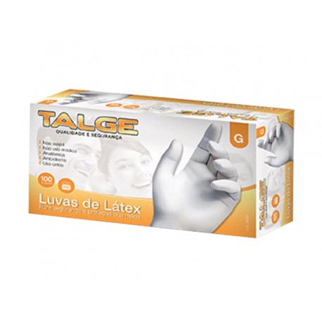 LUVAS LATEX GRANDE C/PO C/100
