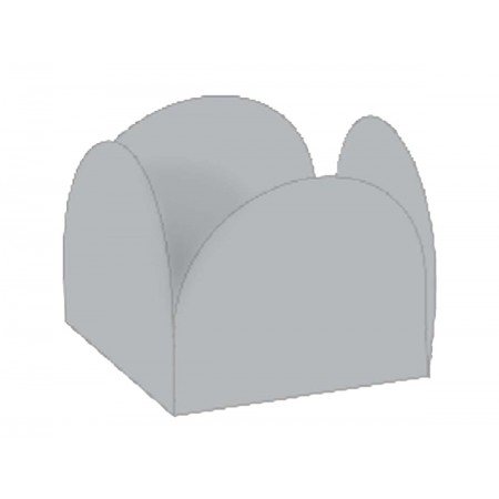 FORMINHA 4 PETALAS PRATA C/50