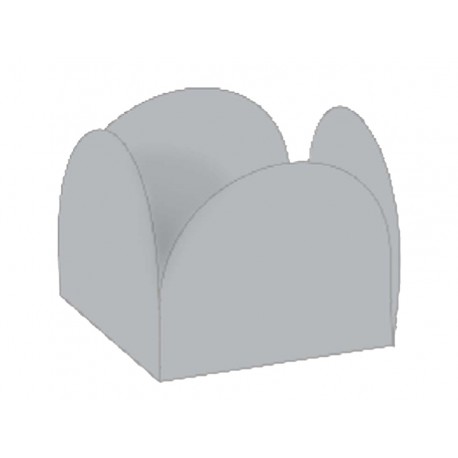 FORMINHA 4 PETALAS PRATA C/50