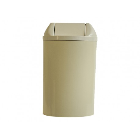LIXEIRA  23L.PLAST.BEGE 24X61 TP.BASC.
