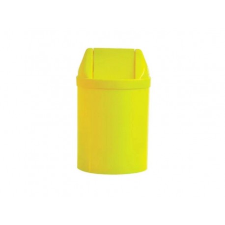 LIXEIRA  14L.AMARELA 24X40 TP.BASC.