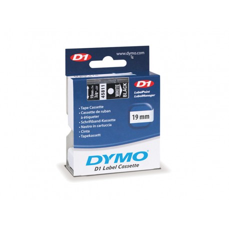 FITA ROTULADOR DYMO 19MMX7MT PT/BR.