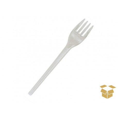 GARFO PLAST.REFEICAO TRANSPARENTE C/1000