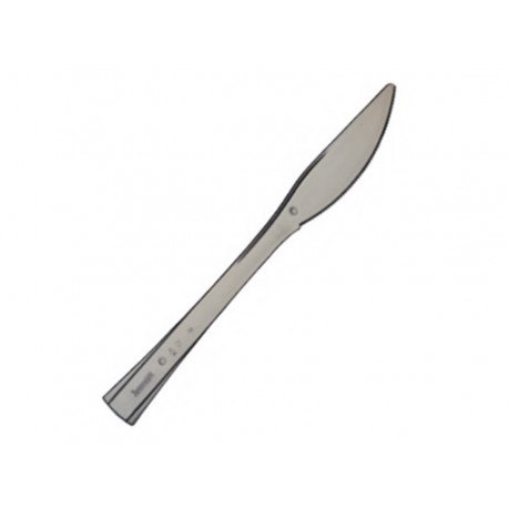 FACA PLAST.REFEICAO PRATA REQUINTE C/10