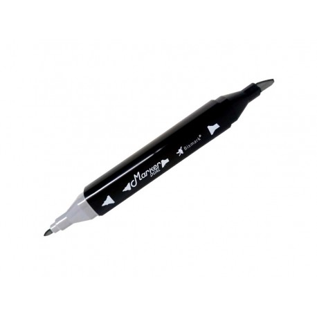 PINCEL MARCADOR 2 PONTAS CINZA ESC.CG9