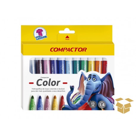 PINCEL ATOMICO 12 CORES COMPACTOR C/05