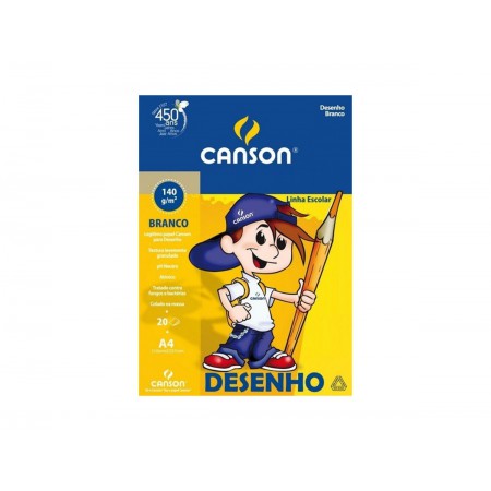 BLOCO DESENHO A4 BRANCO...