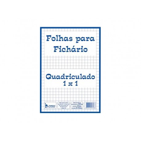 PAPEL QUADRICULADO 1X1CM A4 BLOCO 50F.