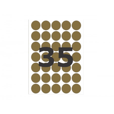ETIQUETA REDONDA 19MM...