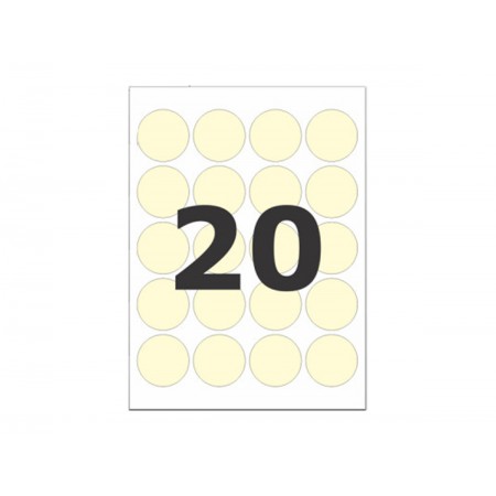 ETIQUETA REDONDA 24MM...