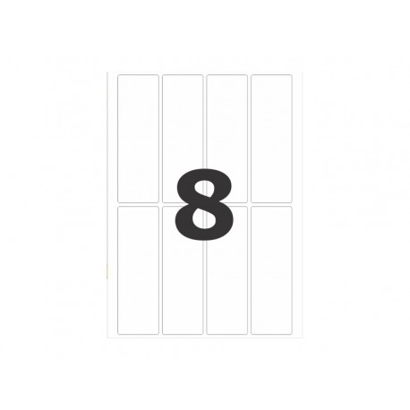 ETIQUETA  72MMX23MM BRANCA 08X20F.