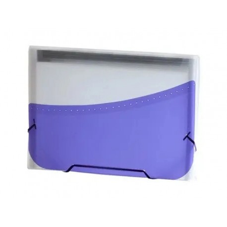 PASTA SANF.A4 12D.PP.BICOLOR ROXO/TR.