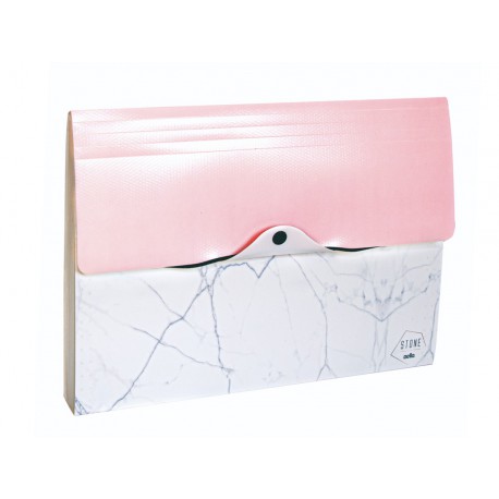 PASTA SANF.A4 12D.STONE ROSA