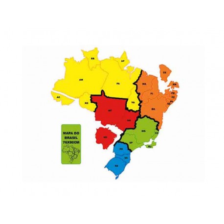 QUADRO MAPA DO BRASIL REF.6202