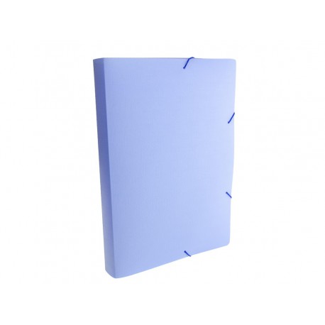 PASTA 40MM.COR AZUL PASTEL LINHO PP.