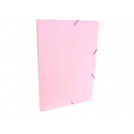 PASTA 20MM.COR ROSA PASTEL LINHO PP.