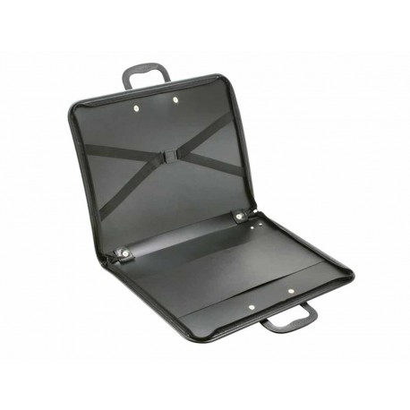 MALETA A3 40MM.PRETA PVC OP. -JB026
