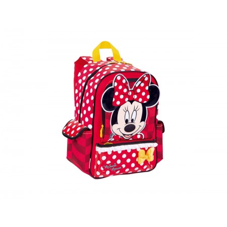 MOCHILA MINNIE VM/PT. 40CM.1D.