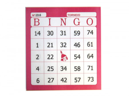BLOCO BINGO ROSA 100F.