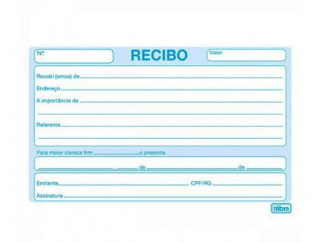 RECIBO COMERCIAL S/CANHOTO 20X50F.