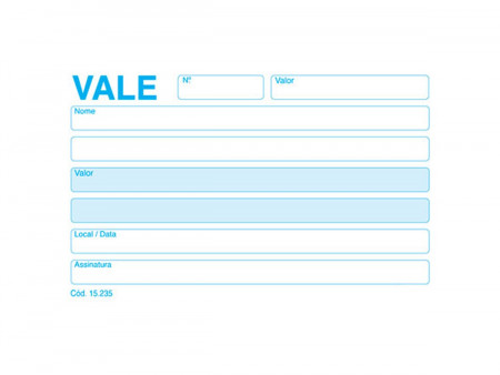 VALE ADIANTAMENTO S/CANHOTO...